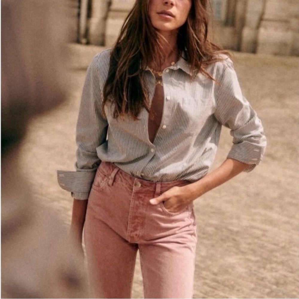 Sezane Brut Sexy‎ Mid Rise Pink Jeans